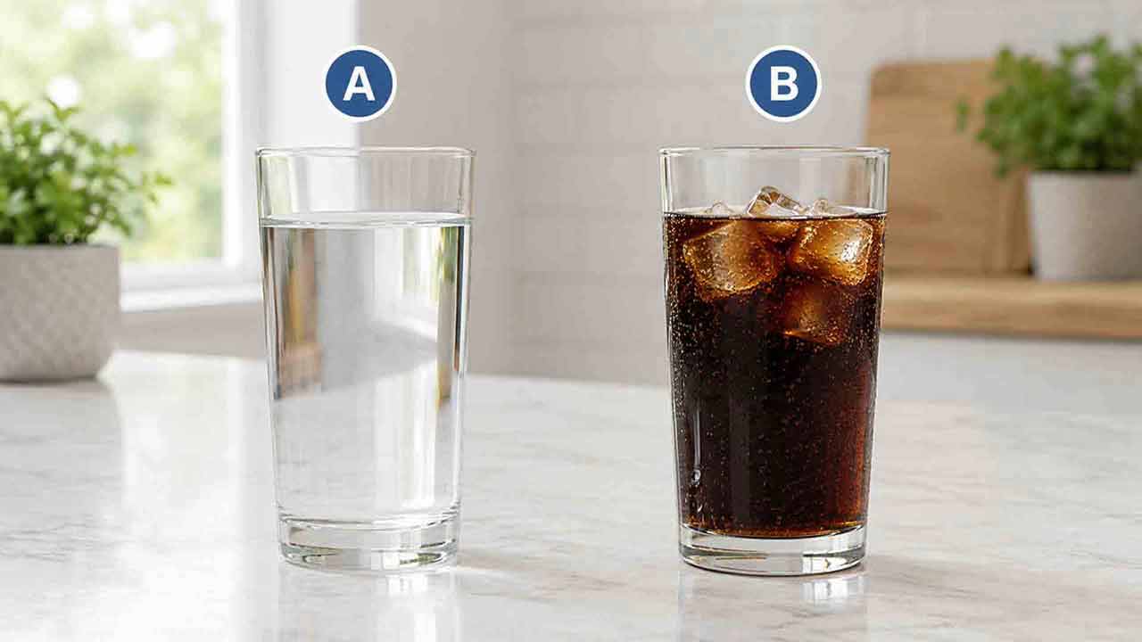 Which drink is more tooth-friendly?